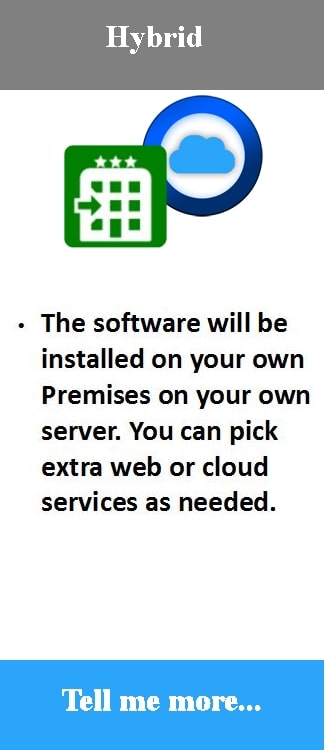 Time Attendance software installed locally on your premises with 3rd party integration or cloud services