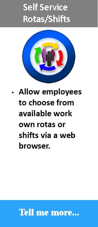 cloud based rotas Self service rotas for time attendance
